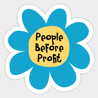 People Before Profit - Activist Protest Sticker